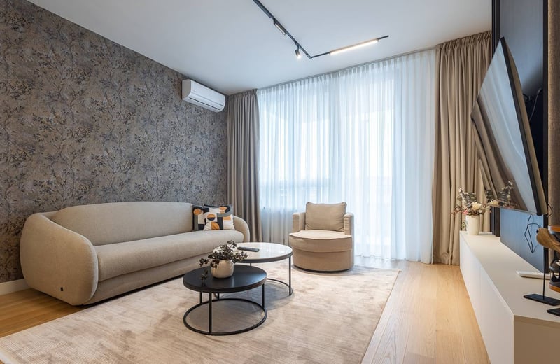 Rent of a two-room apartment in the premium BW Lumia residential complex, 58 m², Belgrade, Serbia