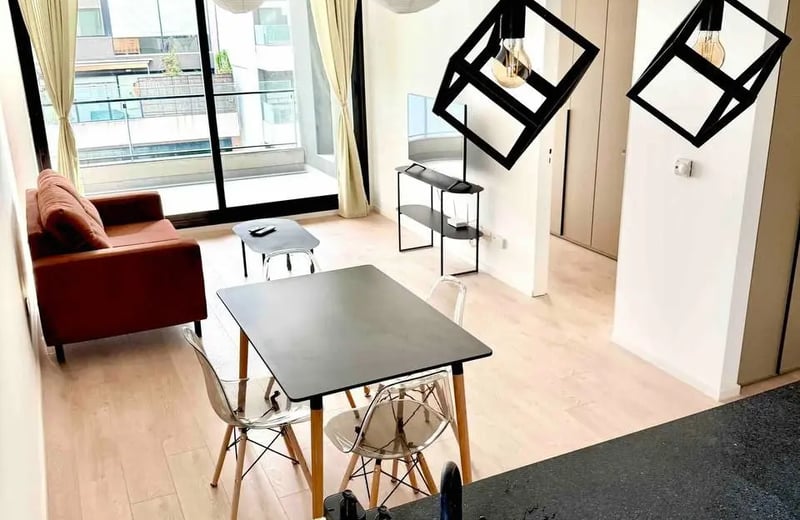 Miete einer geräumigen, modernen Zweizimmerwohnung, 60 m², Palermo Hollywood, Buenos Aires, Argentinien