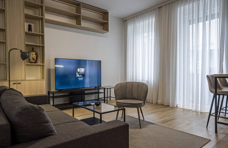 Аренда уютной двухкомнатной квартиры напротив крепости Калемегдан, 50 м², Белград, Сербия