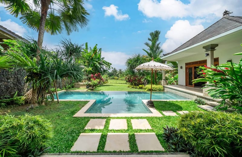 Rent of a spacious family villa with a pool, Penestanan, Ubud, Bali