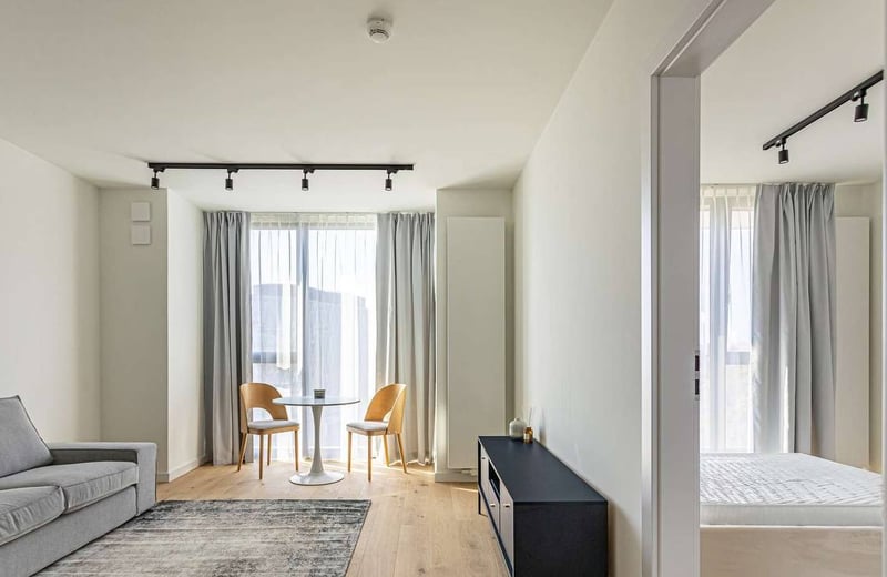 Miete einer stilvollen Zweizimmerwohnung, 41 m², Warschau, Mokotów, Polen