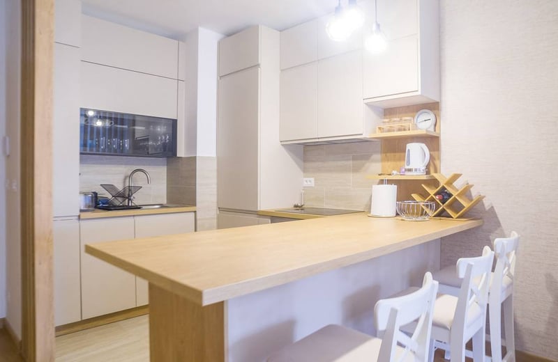 Alquiler de un apartamento de dos habitaciones en un complejo residencial premium, 51 m², Belgrado, New Belgrade, Serbia