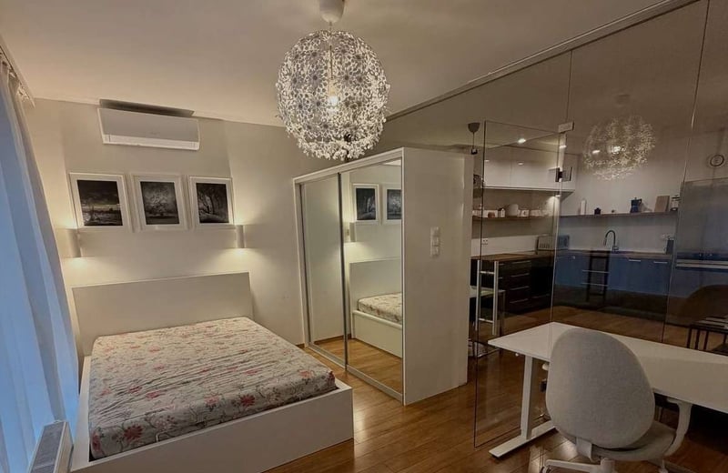 Location d’un appartement confortable de deux pièces, 44 m², Cracovie, Grzegórzki, Pologne