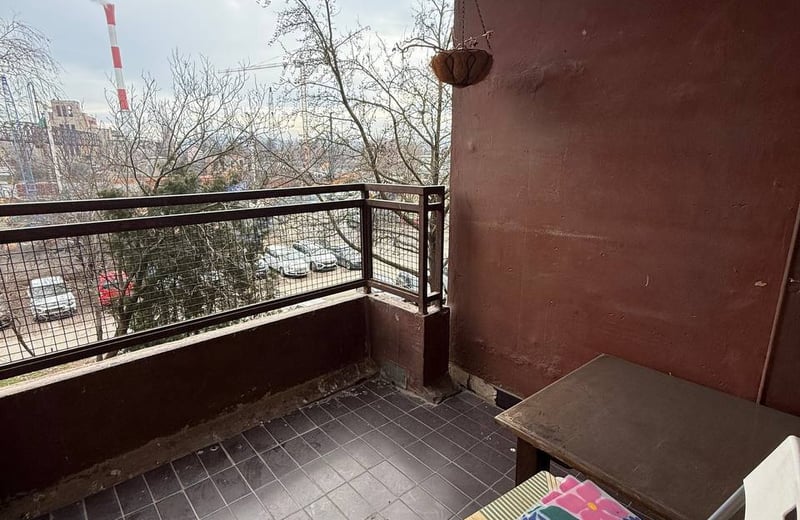 Rent of a bright one-room apartment in the city center on the Danube embankment, 43 m², Belgrade, Serbia