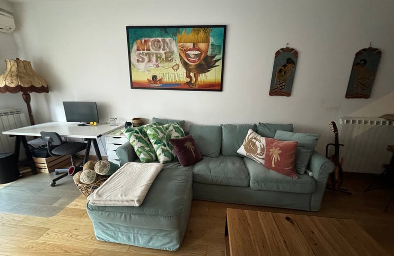 Rent of a spacious two-room apartment in the city center, 63 m², Belgrade, Serbia