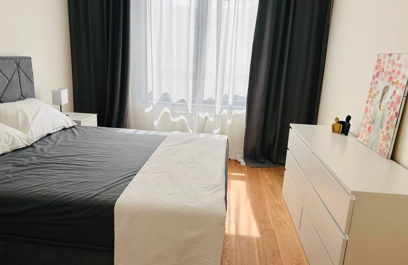 Alquiler de un apartamento completamente nuevo de dos habitaciones, 53 m², Belgrado, Belgrade Waterfront, Serbia