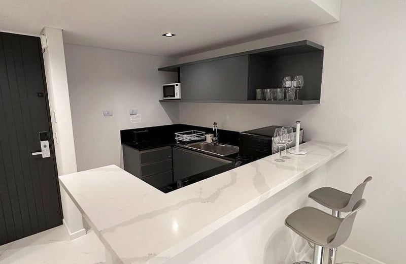 Rent of a bright and modern two-room apartment with a balcony, Buenos Aires, Puerto Madero, Argentina