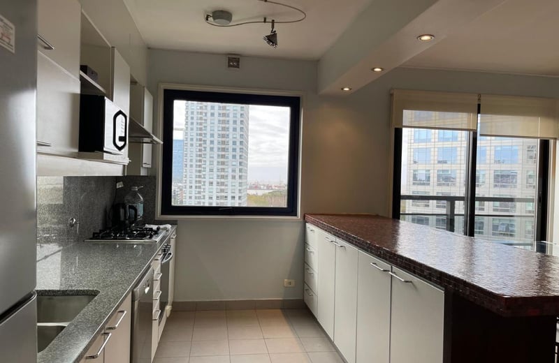Alquiler de un apartamento luminoso de tres habitaciones con vista panorámica, Buenos Aires, Puerto Madero, Argentina