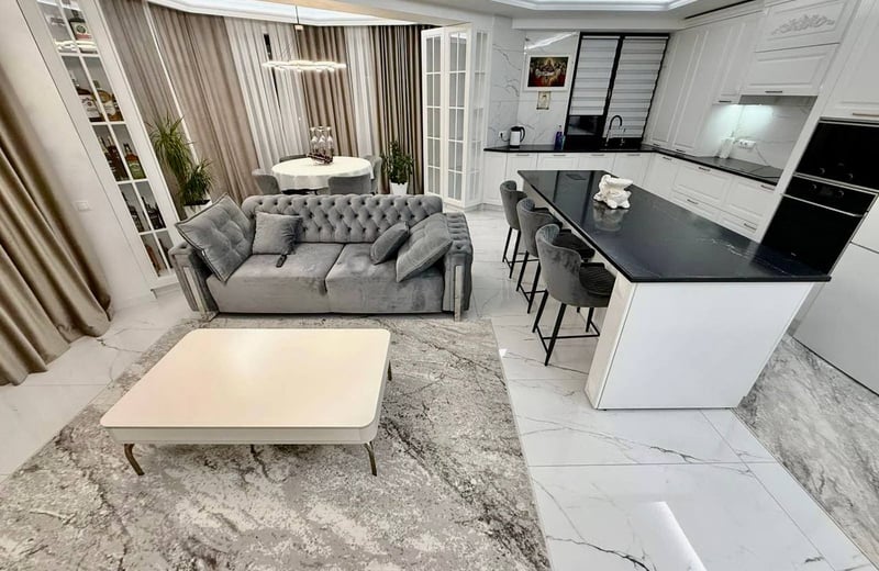 Location d’un appartement moderne et neuf de trois pièces en centre-ville, 90 m², Chișinău, Moldavie