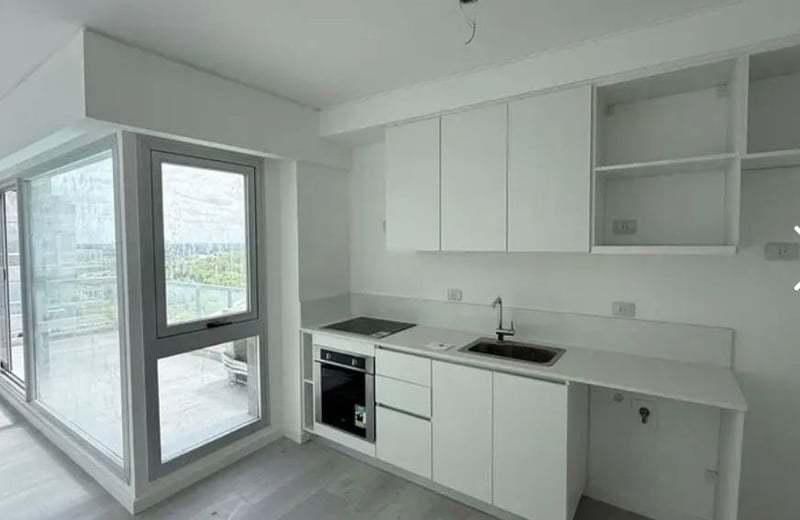 Rent of a new modern 3-room apartment with a lagoon view in Nordelta, Buenos Aires Province, Argentina