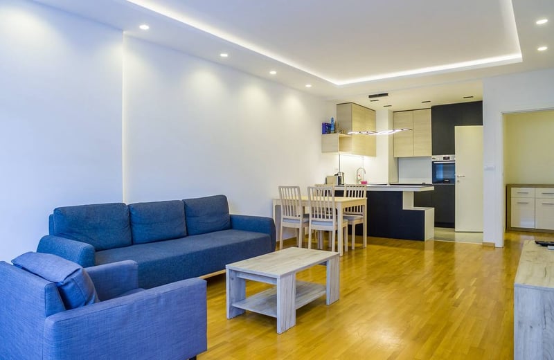 Rent of a two-room apartment, 62 m², in the modern A Block residential complex in New Belgrade, Belgrade, Serbia