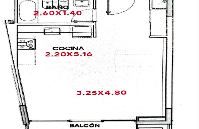 Rent of a furnished studio apartment, 42 m², Nordelta, Buenos Aires Province, Argentina