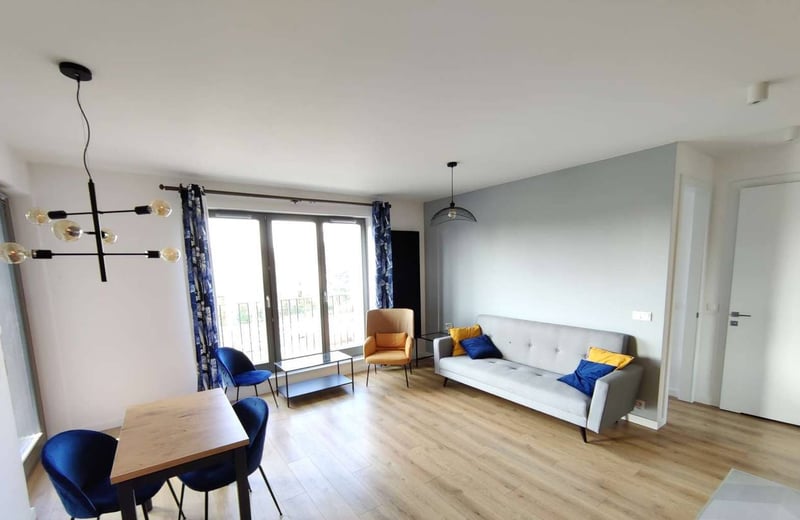 Rent of a modern two-room apartment, 42 m², Mokotów, Warsaw, Poland