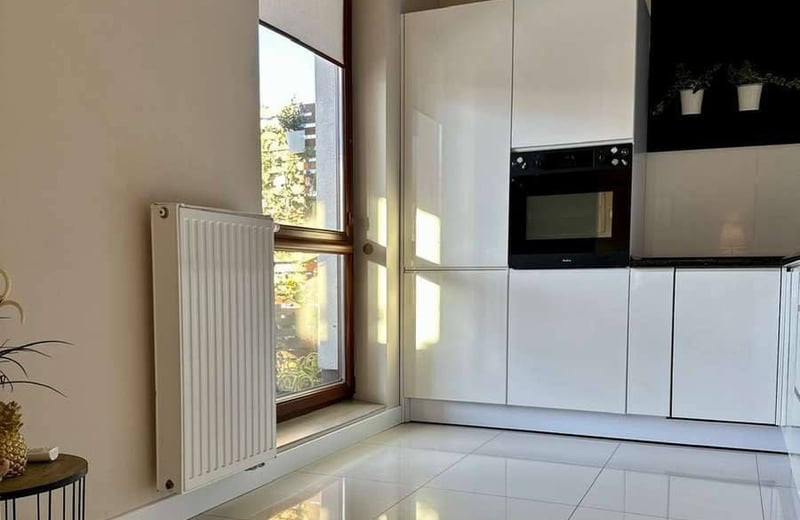 Rent of a modern two-room apartment, 52 m², with a private garden, Jelonki Południowe, Warsaw, Poland
