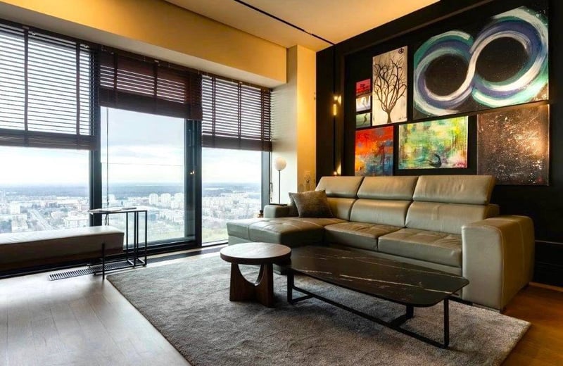 Miete einer luxuriösen Designer-Zweizimmerwohnung mit 61 m² im Premium-Wohnkomplex West 65, Belgrad, Serbien