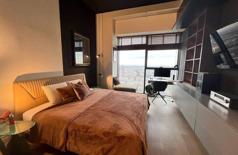 Miete einer luxuriösen Designer-Zweizimmerwohnung mit 61 m² im Premium-Wohnkomplex West 65, Belgrad, Serbien