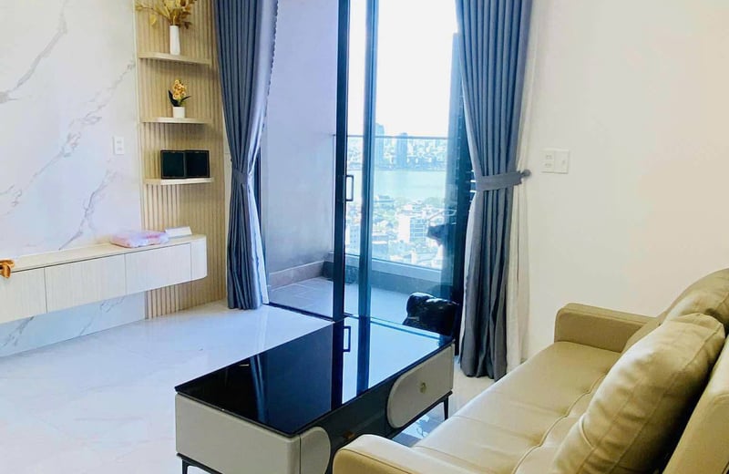 Alquiler de un apartamento de una habitación, piso 22, con vista a la ciudad, Da Nang, Vietnam