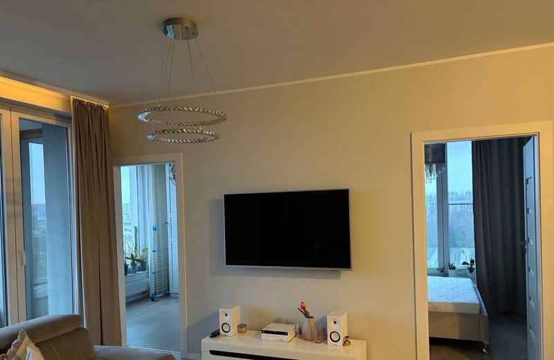 Rent of a three-room apartment, 46 m², with panoramic view, Kraków, Poland