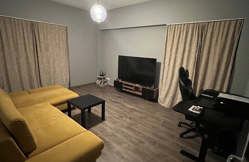 Rent of a bright furnished two-room apartment near Titan Park, Bucharest, Romania