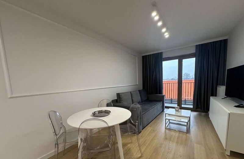 Gemütliche 2-Zimmer-Wohnung, 42 m², zur Miete in Breslau, Stadtteil Sczepin, Polen