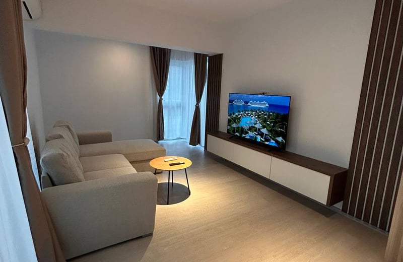 Rent of a new furnished 2-room apartment, 58 m², Sector 4, Bucharest, Romania