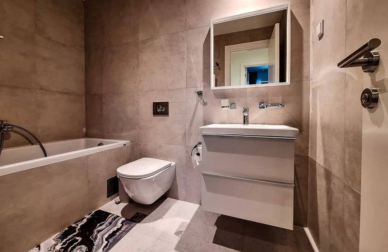 Rent of a stylish 3-room apartment, 80 m², BW Sole premium residential complex, Belgrade, Serbia