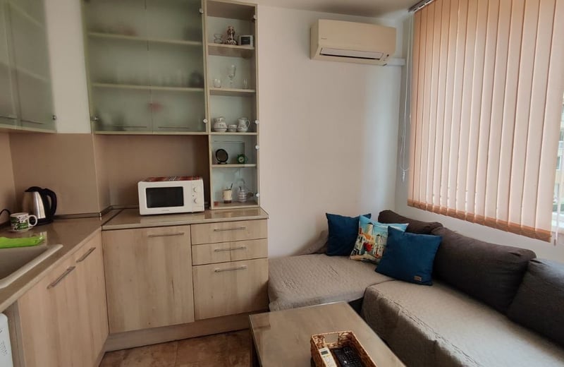 Rent of a cozy renovated 2-room apartment in Troshevo, Varna, Bulgaria