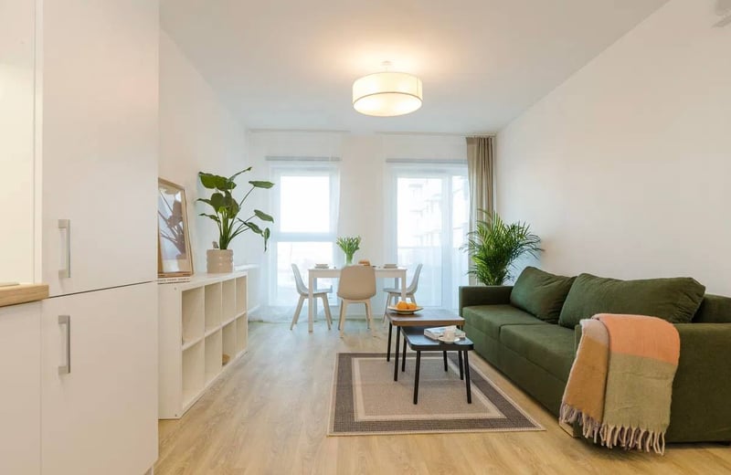 Location d’appartements lumineux de 2 pièces, 44 m², Podgórze, Cracovie, Pologne