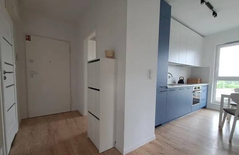 Rent of a bright 3-room apartment, 54 m², in a new building in Stare Podgórze, Kraków, Poland
