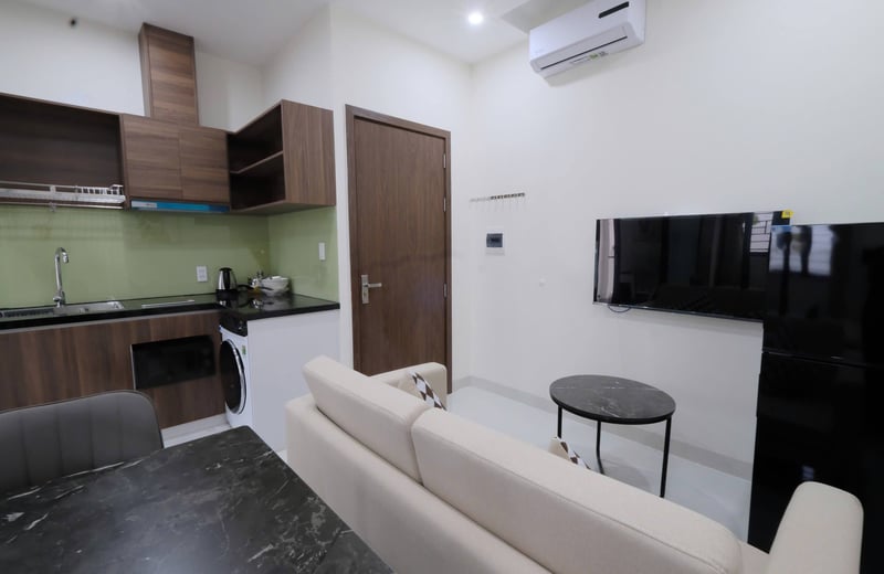 Rent of cozy 1-bedroom apartments, My An, Da Nang, Vietnam