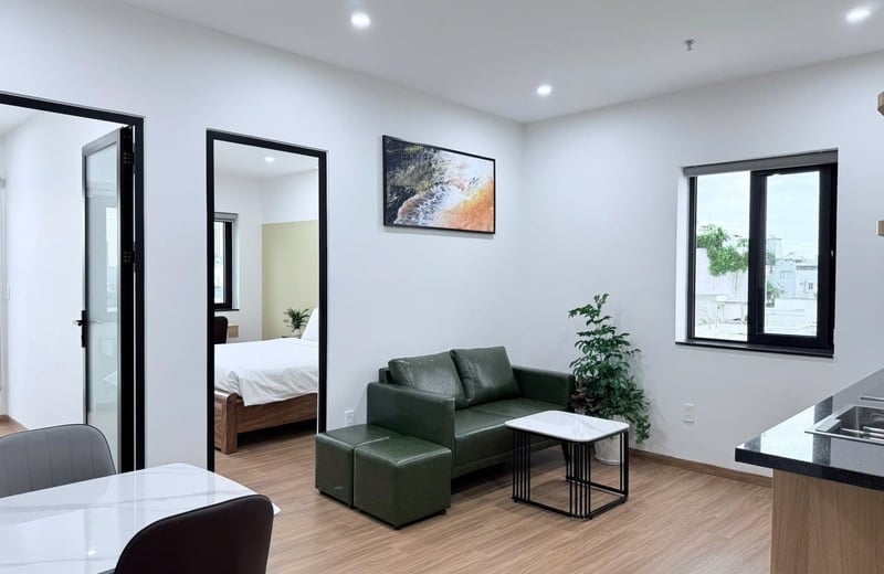 Alquiler de un luminoso apartamento amueblado con 2 dormitorios, My An, Da Nang, Vietnam