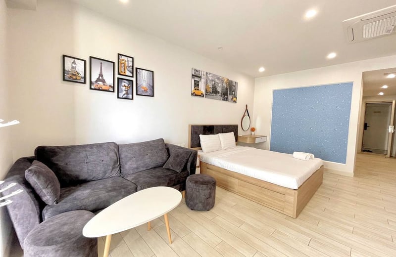 Location d’un appartement lumineux et meublé, 51 m², centre-ville, Nha Trang, Vietnam