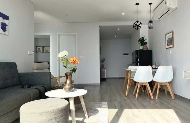 Location d’un appartement meublé de 2 chambres avec vue sur la mer, 77 m², centre-ville, Nha Trang, Vietnam