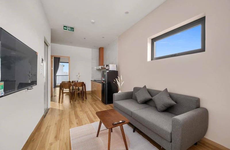 Miete einer neuen, möblierten Wohnung mit 1 Schlafzimmer, Son Tra, Da Nang, Vietnam