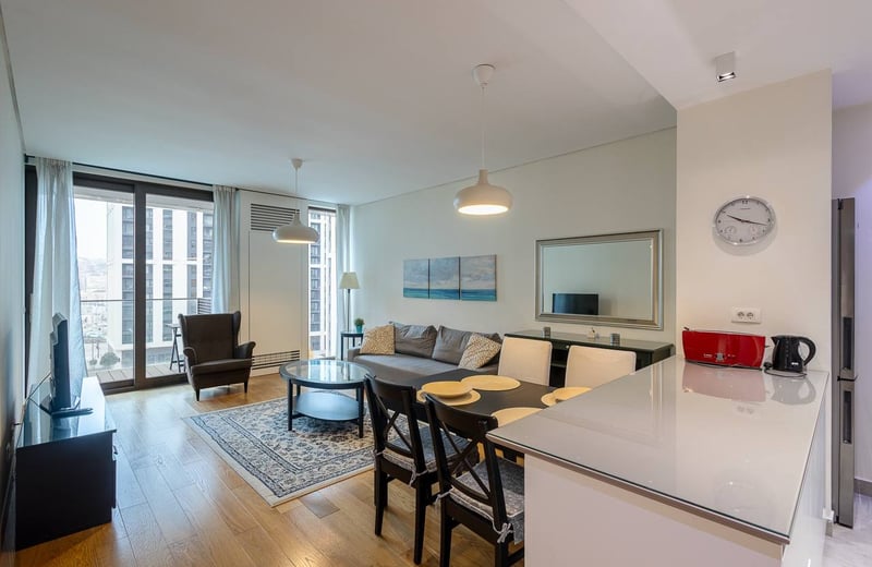 Аренда уютной двухкомнатной квартиры в ЖК BW Residences, 61 м², Белград, Сербия