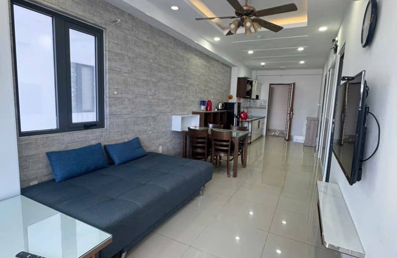 Location d’un appartement lumineux de 3 pièces avec vue sur la mer et la ville, 74 m², nord de Nha Trang, Vietnam