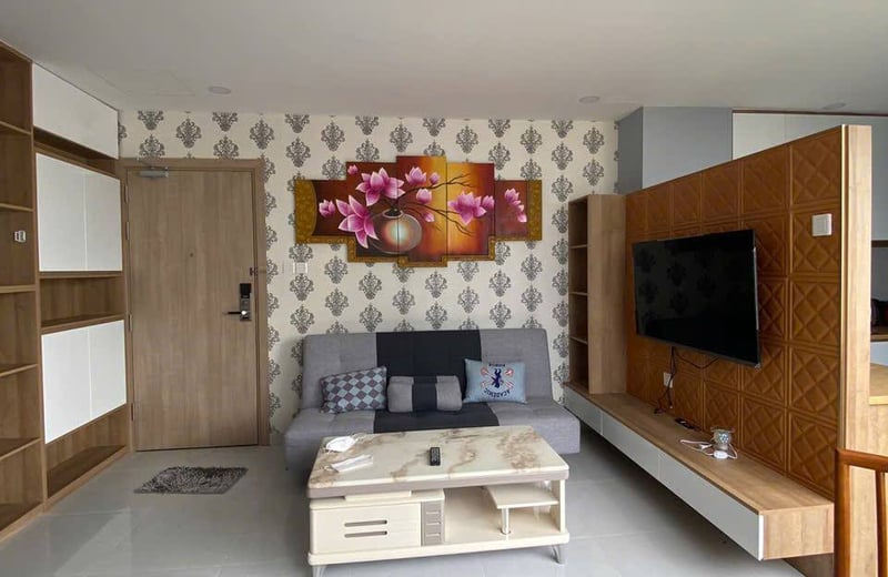 Furnished 55 m² sea view apartment for rent with 1 bedroom, Nha Trang, Vietnam
