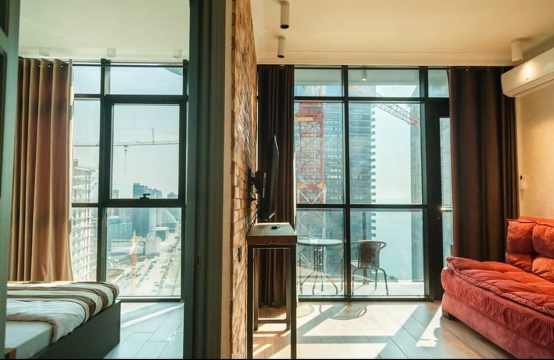 Аренда уютной квартиры с видом на море в ЖК «Горизонт», 45 м², Батуми, Грузия