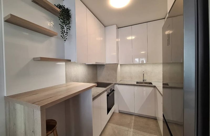 Location d’un appartement lumineux de deux pièces dans la résidence Elixir Garden, 55 m², Nouveau Belgrade, Serbie
