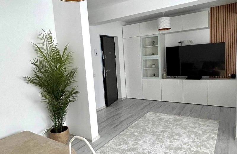 Location d’un appartement récent de deux pièces avec terrasse, Bucarest, Roumanie