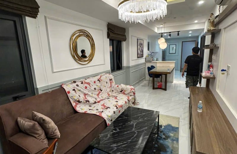 Аренда светлой меблированной трёхкомнатной квартиры с видом на море, 74 м², Нячанг, Вьетнам