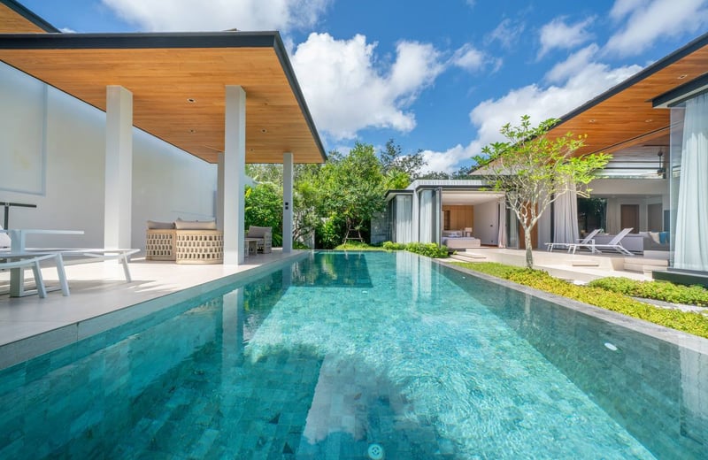 Alquiler de villa espaciosa con piscina privada, 4 dormitorios, Bang Tao, Phuket, Tailandia
