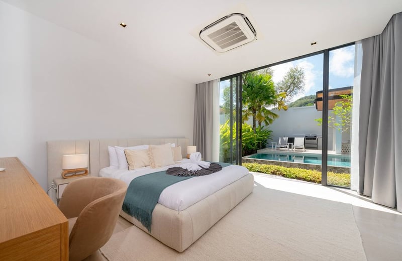 Alquiler de villa espaciosa con piscina privada, 4 dormitorios, Bang Tao, Phuket, Tailandia