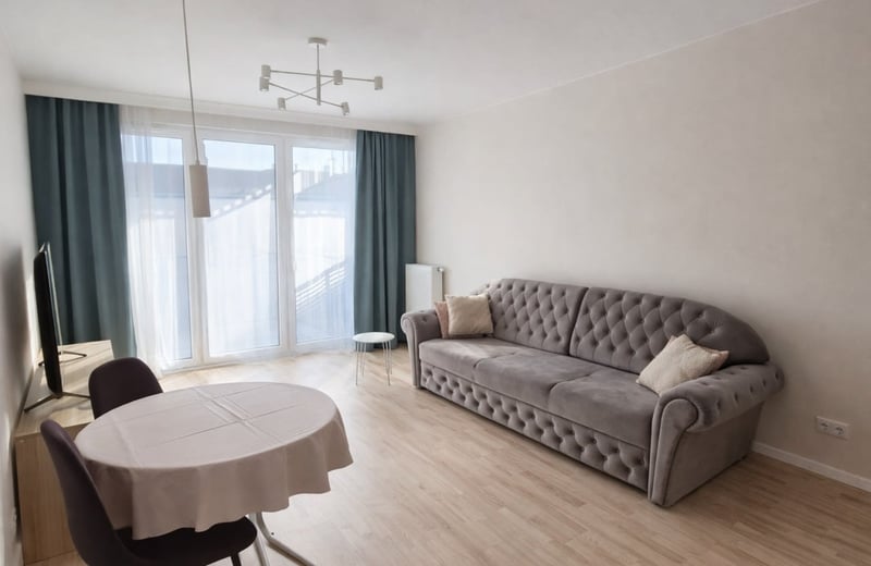 Appartement lumineux et moderne de 50 m² avec balcon à louer à Mokotów, Varsovie, Pologne