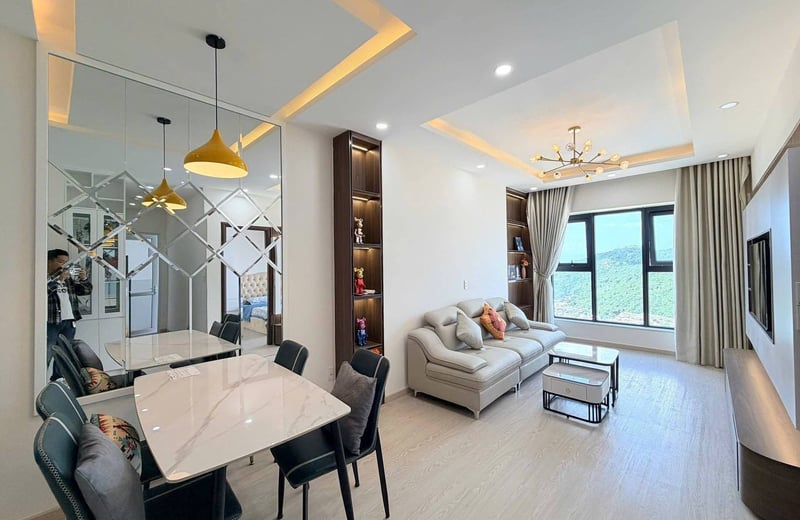 Komfortable Wohnung mit 2 Schlafzimmern im Wohnkomplex Oceanus zur Miete nahe dem Meer in Nha Trang, Vietnam