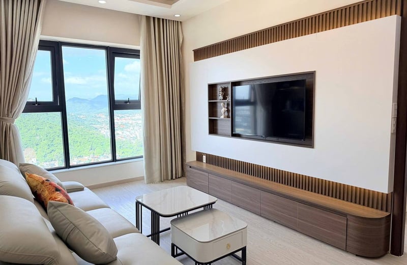 Komfortable Wohnung mit 2 Schlafzimmern im Wohnkomplex Oceanus zur Miete nahe dem Meer in Nha Trang, Vietnam