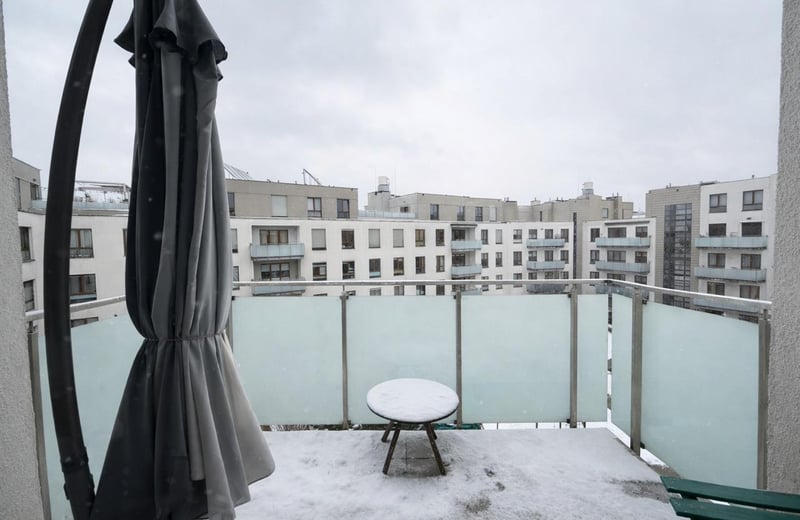 Modern furnished apartment 41 m² with balcony for rent in Wilanów, Warsaw, Poland