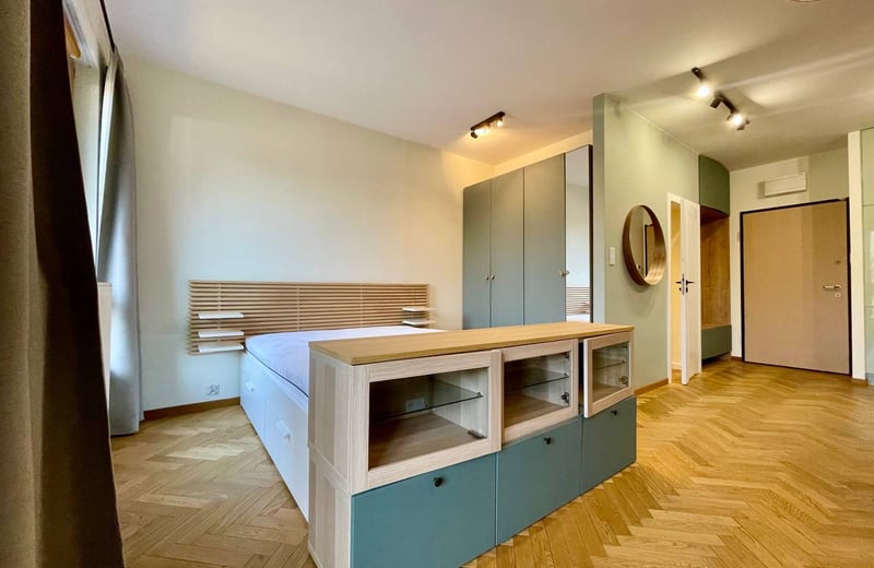 Уютная меблированная студия 38 м² с садом в аренду, Wilanów, Варшава, Польша