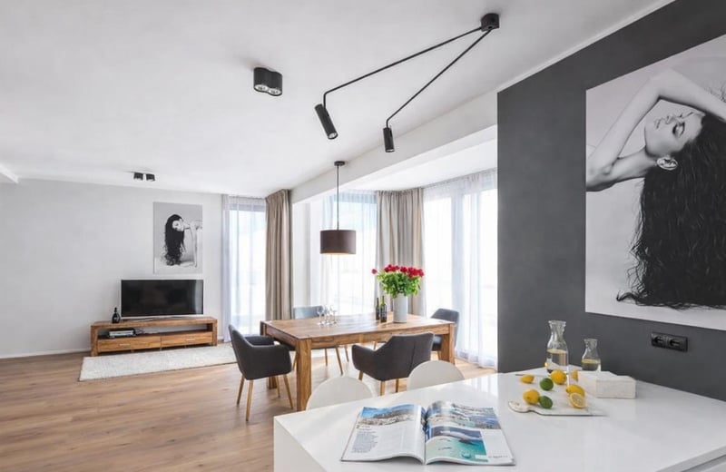 Modern 2-room apartment 67 m² with balcony for rent, Mokotów, Warsaw, Poland