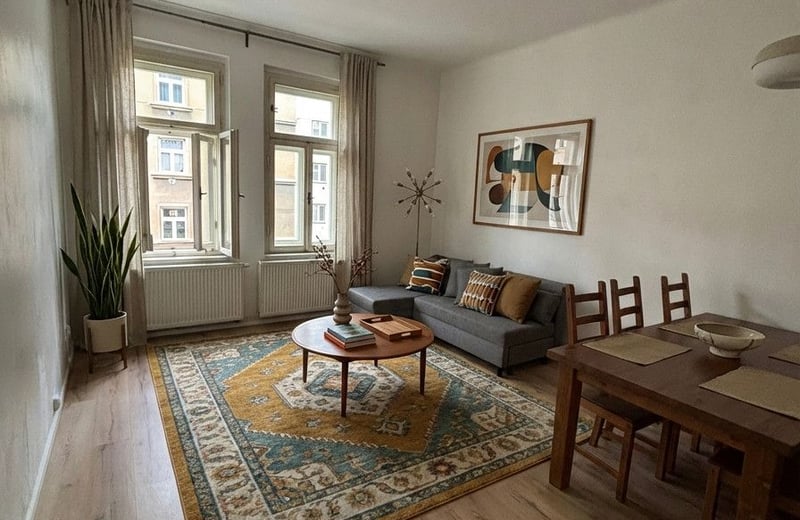 Cozy, comfortable apartment for rent, 50 m², Žižkov, Prague, Czech Republic